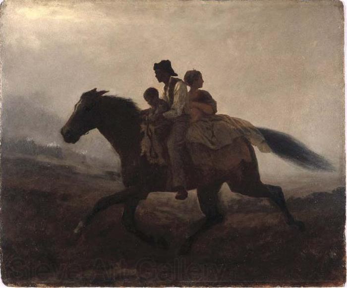 Eastman Johnson A Ride for Liberty -- The Fugitive Slaves Norge oil painting art